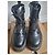Dr. Martens Jarrick II Stivaletti Platform Pelle Nera - vista 3
