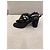 Christian Dior D-Sand Sandali con tacco in pelle nera - vista 4