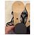 Christian Dior D-Sand Sandali con tacco in pelle nera - vista 5