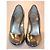 Casadei Silver Crocodile-Effect Leather Open-Toe Pumps - view 3