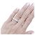 Autre Marque Ewigkeitsring mit ovalen Diamanten, Weißgold. - Ansicht 6