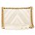 CHANEL - Borsa a tracolla Boy Chanel in pelle caviar e pelle liscia bianca chevron - vista 3