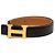 Cinto Reversível Constance H Hermès em couro Box Calf e Courchevel preto