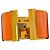 Hermès Bracciale Cuff H Metallo Dorato Smalto Arancione