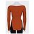 NWT KHAITE Orange geripptes Langarm-Top - Größe S Pre-owned - Ansicht 3