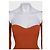 NWT KHAITE Orange geripptes Langarm-Top - Größe S Pre-owned - Ansicht 4