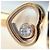 Bague Chopard My Happy Heart en or rose avec diamant - vue 2
