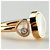 Bague Chopard My Happy Heart en or rose avec diamant - vue 3