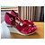 Tommy Hilfiger Sandali espadrillas zeppa rossi - vista 3