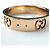 Anello Gucci Icon Band in oro rosa - vista 2