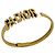 Bracciale rigido Christian Dior placcato oro
