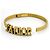Bracciale rigido Christian Dior placcato oro - vista 2