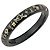 Brazalete Louis Vuitton Monogram negro de plástico