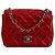 Chanel Classic Flap Bag aus rotem Lackleder