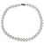Autre Marque Collana di perle d'acqua dolce Vintage White 9/12mm con chiusura magnetica 43,5cm
