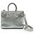 Yves Saint Laurent Borsa Sac de Jour Nano Metallic Silver Crinkled Supple - vista 3