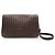 Bottega Veneta Borsa a tracolla vintage in pelle Intrecciato marrone con catena