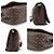 Bottega Veneta Borsa a tracolla vintage in pelle Intrecciato marrone con catena - vista 4