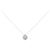 Autre Marque Colar de ouro branco K14 e diamantes