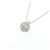 Autre Marque Colar de ouro branco K14 e diamantes - vista 3