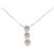 Autre Marque Collana in oro bianco Au750 e diamanti