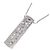Autre Marque Collana in oro bianco Au750 zaffiro e diamante - vista 4