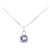 Autre Marque Au750 Amethyst Diamant Collier
