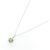 Autre Marque Au750 Weißgold-Halskette mit Peridot und Diamant - Ansicht 2