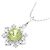 Autre Marque Au750 Weißgold-Halskette mit Peridot und Diamant - Ansicht 3