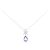 Autre Marque Collana in Tanzanite e Diamanti Au750