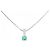 Autre Marque Pt900 Pt850 Smaragd Diamant Halskette