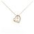 Autre Marque K10 Pink Gold Diamond Halskette