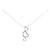 Autre Marque Collana Cuore in Oro Bianco K10 e Diamanti