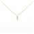 Autre Marque Au750 Collier mit drei Diamanten