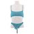 Autre Marque Bikini azul a rayas
