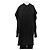 Autre Marque Schwarze Bluse mit Schalzkragen