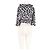 Autre Marque Top de seda azul con estampado floral y cuello con volantes - vista 2