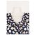 Autre Marque Top de seda azul con estampado floral y cuello con volantes - vista 5