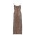 Autre Marque Vestido maxi OSÉREE marrón con lentejuelas - vista 2
