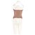 Top bandeau ajustado beige DKNY - vista 2