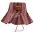 Autre Marque Cappello bucket a righe viola e marrone