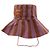 Autre Marque Cappello bucket a righe viola e marrone - vista 2
