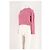 Autre Marque Pull en laine rose à maille torsadée SOPHIE AND LUCIE - vue 4