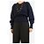 Isabel Marant Strickpullover mit Lochmuster in Marineblau - size UK 10 - Ansicht 3