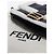 Fendi Borsa baguette in shearling nera - vista 5