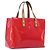 LOUIS VUITTON Monogram Vernis Reade PM Hand Bag Fuchsia Pink M91221