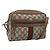 GUCCI GG Supreme Web Sherry Line Shoulder Bag PVC Beige 111 02 004