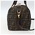FENDI Zucca Canvas Handtasche 2way Schwarz Braun gold - Ansicht 3