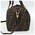 FENDI Zucca Canvas Handtasche 2way Schwarz Braun gold - Ansicht 4