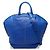 Borsa a mano in pelle blu Alexander Wang
